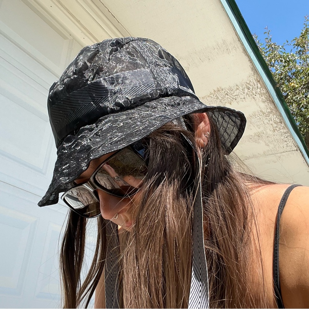 Kangol Black Mesh Bucket Hat